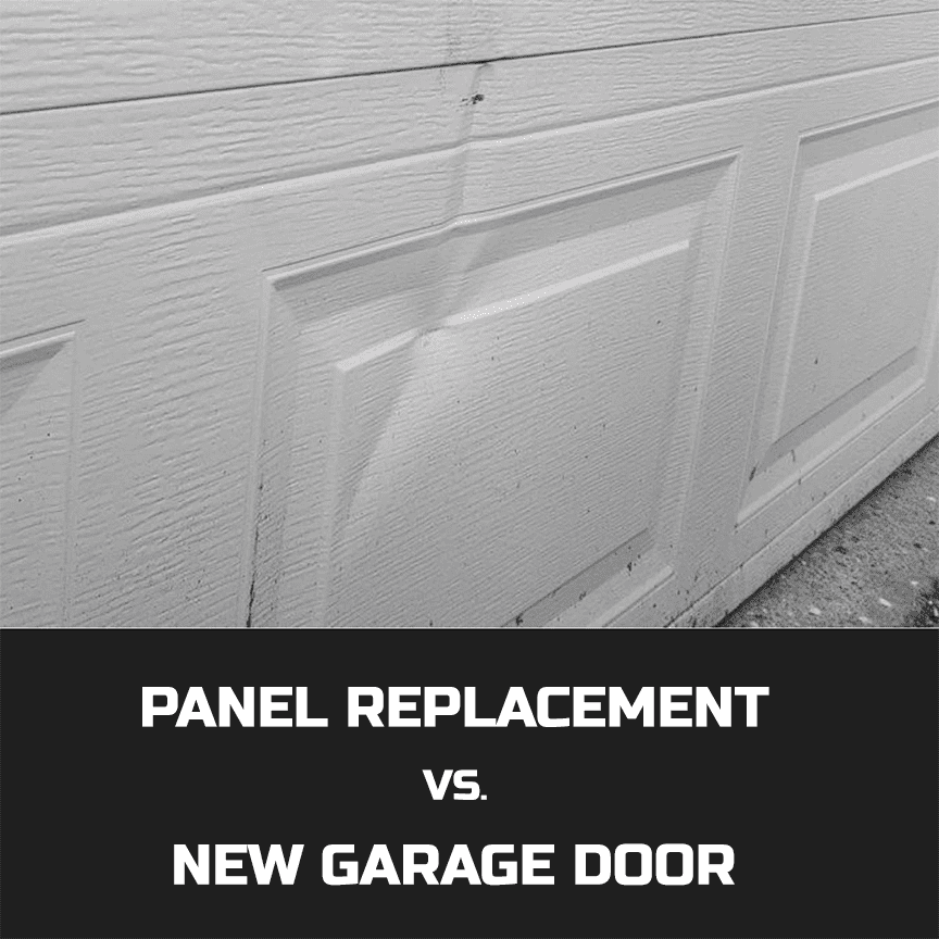 garage door panel vs garage door installation